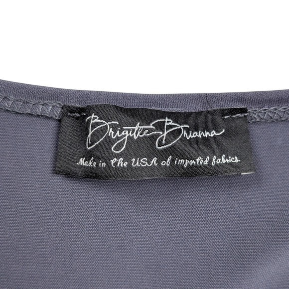 Brigitte Brianna Long Cardigan Duster Size Medium Pockets Open Front Sexy Modest - Picture 2 of 8